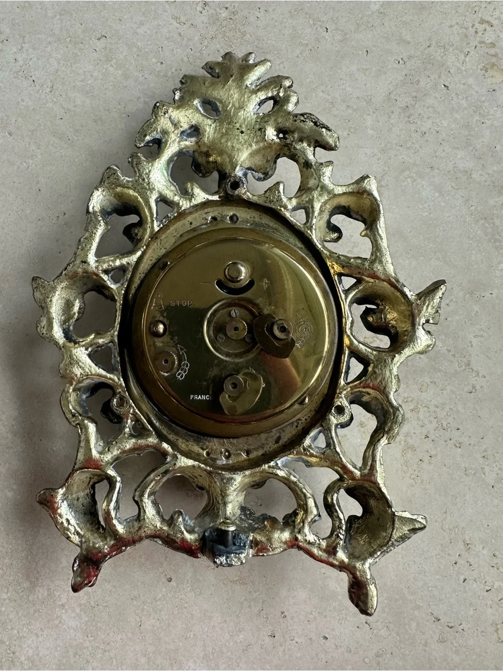 Vintage Endura-Bayard clock, French-made, wind-up alarm clock.